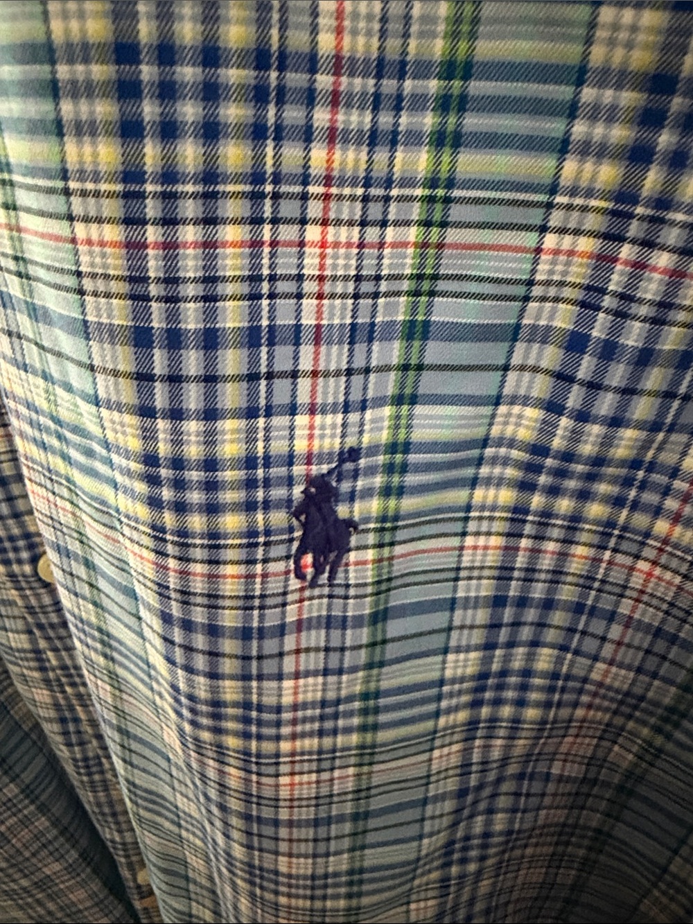 Ralph Lauren Blue and Pink Plaid Button-Down Shirt - Picture 3 of 3